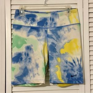 Nike Women's One Gel Tie-Dye 7" Bike Shorts-Multi-Color